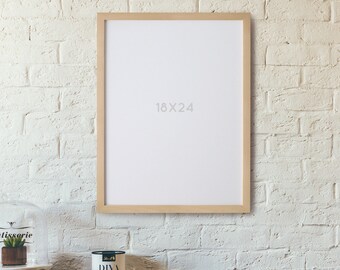 18x24 POSTER Frame *NO GLASS* 18 x 24 Unfinished Wood Poster Frame Art Frame Photo Frame Large Poster Frame Large Format Frame