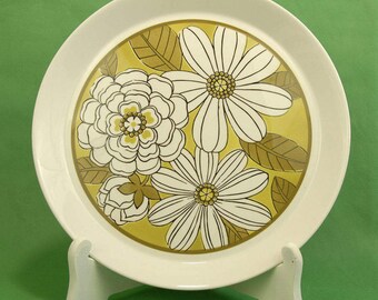 1970's Almier - Gold by Premiere Deluxe China 12" Chop Plate D9401 Made in Japan Ben Siebel Oven to Table to Dishwasher