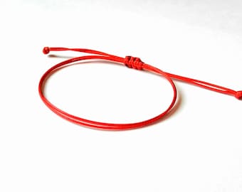 Red String Bracelet, Kabbalah Bracelet, Evil Eye, Red String Of Fate, Good Luck Bracelet, Amulet, Thread Bracelet, Protection Bracelet, Men