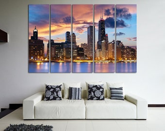 Chicago Wall Art the windy city 12x18 canvas wrap chicago wall art Chicago Wall Art the windy city 12x18 canvas wrap chicago wall art