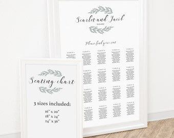 Wedding Seating Chart Template Find Your Seat Sign Table Seating Chart Wedding Seating Chart Instant Download Seating Sign Chart Printable
