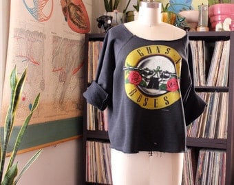 vintage 1987 Guns N Roses sweatshirt . distressed Appetite for Destruction shirt 80s . Guns N Roses was here . 48" chest xl xxl GNR