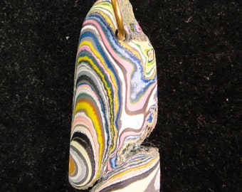 Fordite Pendant gold jump bail 8.5ct3