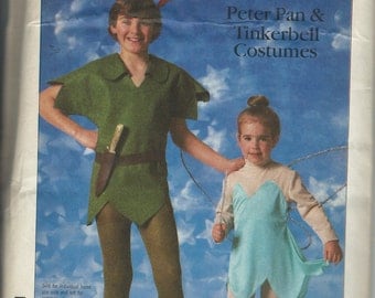 UNCUT Simplicity 7784 Disney Peter Pan and Tinkerbell Costume Pattern Size Adult Medium