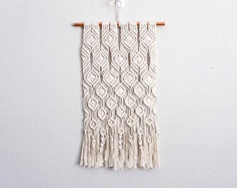 FALLING LEAVES |:| macrame wall hanging | 15" wide | ready to ship!