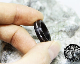 Mens wood ring Womens wood ring Wedding bands Pearls ring Wood band Wood ring Wooden ring Ring for womens Husband gift Ring for mens For her