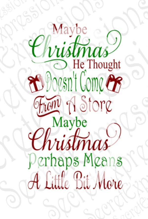 Download Grinch Svg Grinch Quote Svg Christmas Svg Maybe Christmas