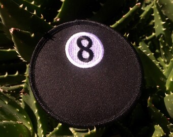 Patch à Coudre/repasser Eightball 8 Ball – 7 Cm – Billard – Pool – USA