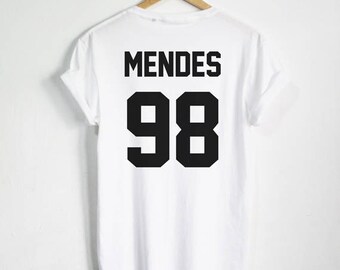 MENDES 98 shirt MENDES98 tshirt tumblr Unisex Women Men shirts Clothing