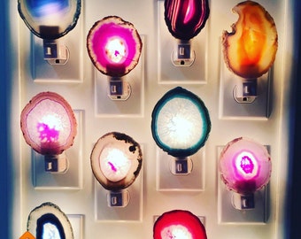 Royal Suzie Agate Slice Night Lights // Royal Suzie Deisgn // Buy More and Save // Royal Suzie Boho Decor // Nightlight // U.S. & Canada