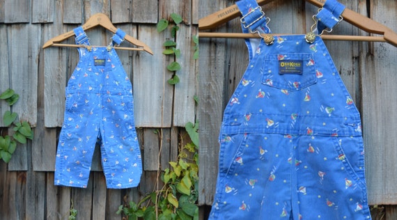 Vintage Osh Kosh overalls | Vintage kids clothes | Vintage kids overalls | Sailboat overalls | Vintage toddlers overalls