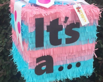 Fast shipping It's A Gender Reveal Pull Strings or Traditional Pinata