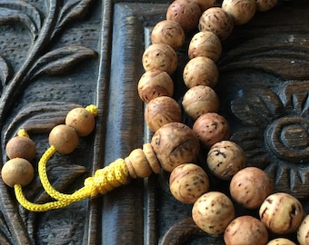 Bodhi Seed Mala 10mm Raw Natural Seeds 108 Beads