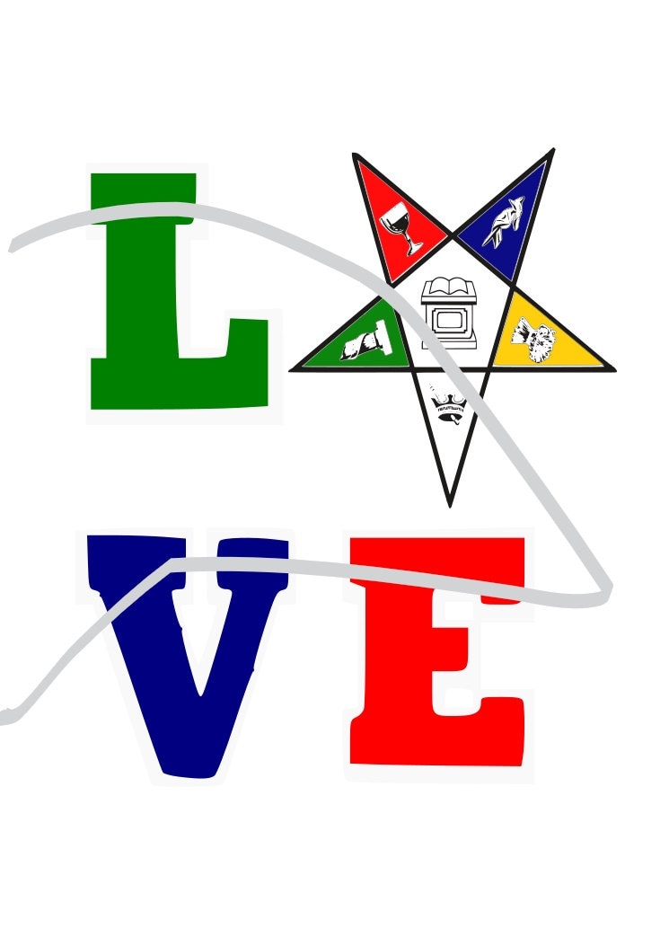 Download Love Eastern Star SVG Cricut SVG File Free-masonic