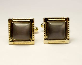 Cuff links Cufflinks Vintage Soviet Metal Cuff Links golden colored soviet cufflinks Soviet Sleeve Button made in USSR in 80s, Collectible