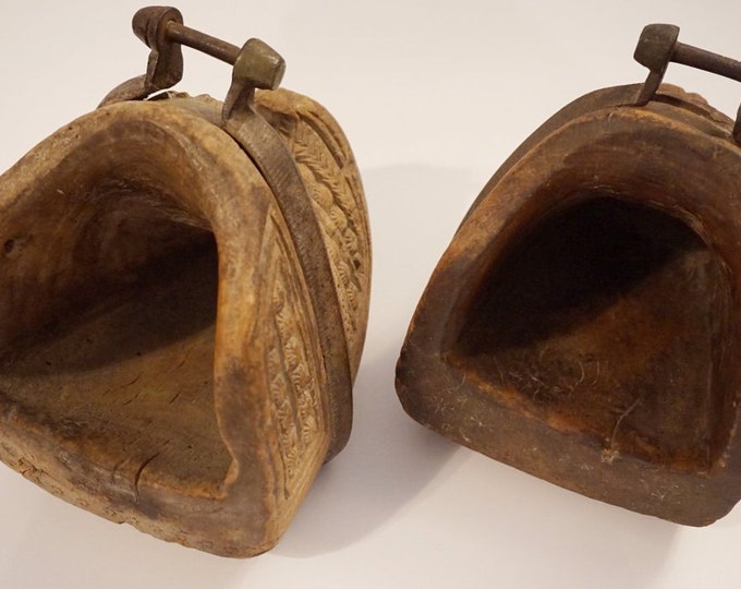 Antique Carved Stirrups - 1800s