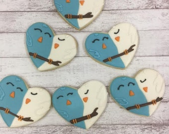 Decorated Cookies - Love Birds Set