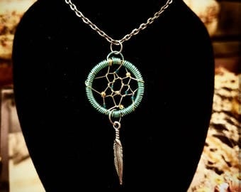 Aqua Dream Catcher Pendant
