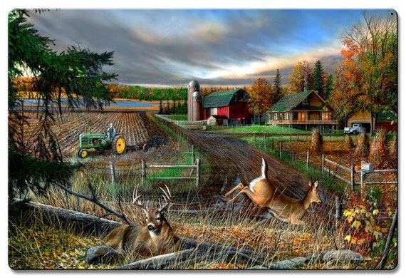 Dream Farm by Kevin Daniel John Deere Satin Finish Art on