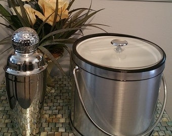 Elegance by Kraftware Ice Bucket with Lucite Lid
