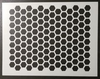 Honeycomb Honey Comb Pattern Custom Stencil FAST FREE SHIPPING