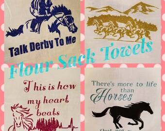 Horse flour sack / tea towels