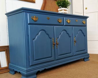 Blue sideboard / buffet / credenza /console