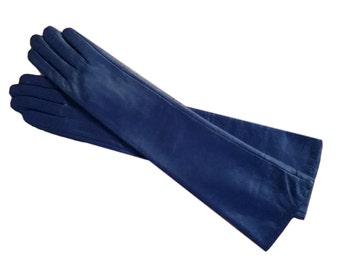 Long Leather Gloves 5 Colors