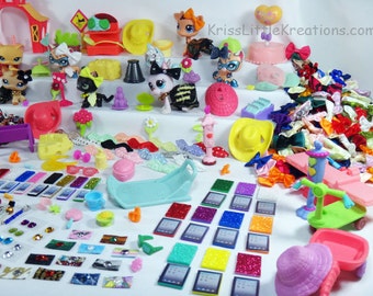 Littlest Pet Shop Accessories Lot Custom LPS Cloths Random Grab Bag (Pets NOT Included) Original LPS Accessories Included *New Items Added*
