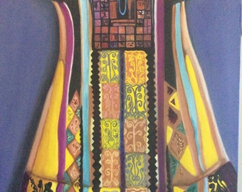 Palestinian colorful dress