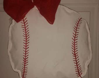 Baseball time!! Homerun burlap door hangers