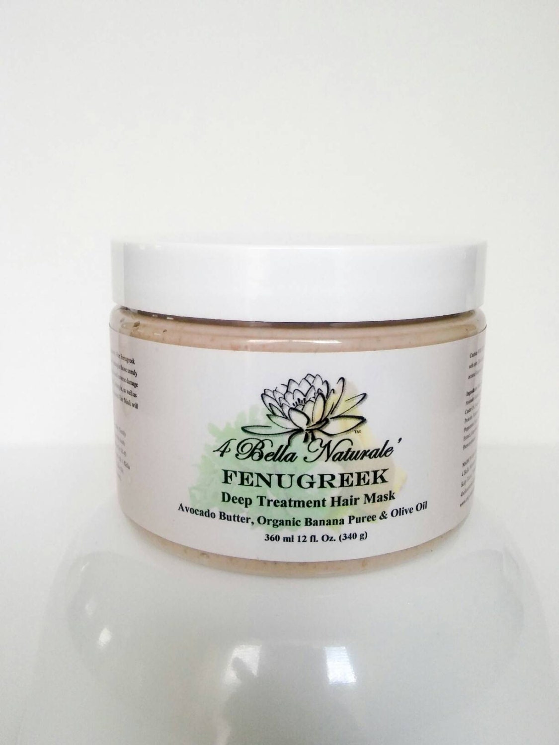 Fenugreek Deep Treatment Hair Mask 12oz Protein Rich