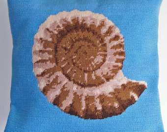 Ammonite tapestry kit / needlepoint kit
