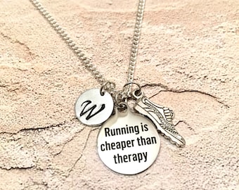 Running shoe Necklace, Track necklace, Cross Country necklace, running necklace, Charm Necklace, Running Shoe