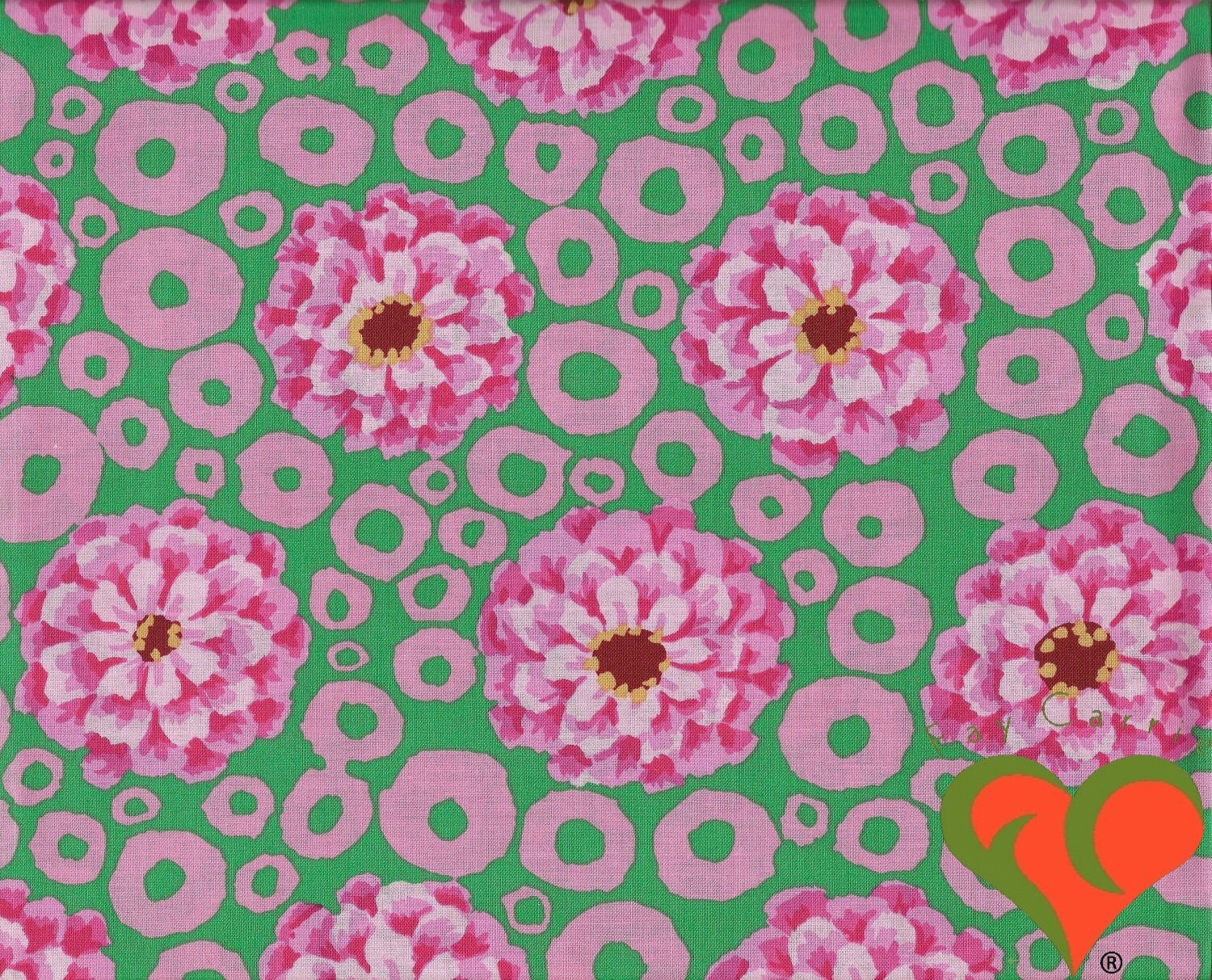 Kaffe Fassett Bubble Flower Pink Fabric GP97 Half Yard. Out of