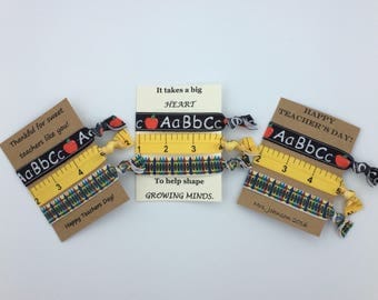 Teacher Appreciation Gift - Teacher's Week, Christmas, Teacher's Gift, Back to School Gift, Hair tie Gifts, Elastic Hair Ties