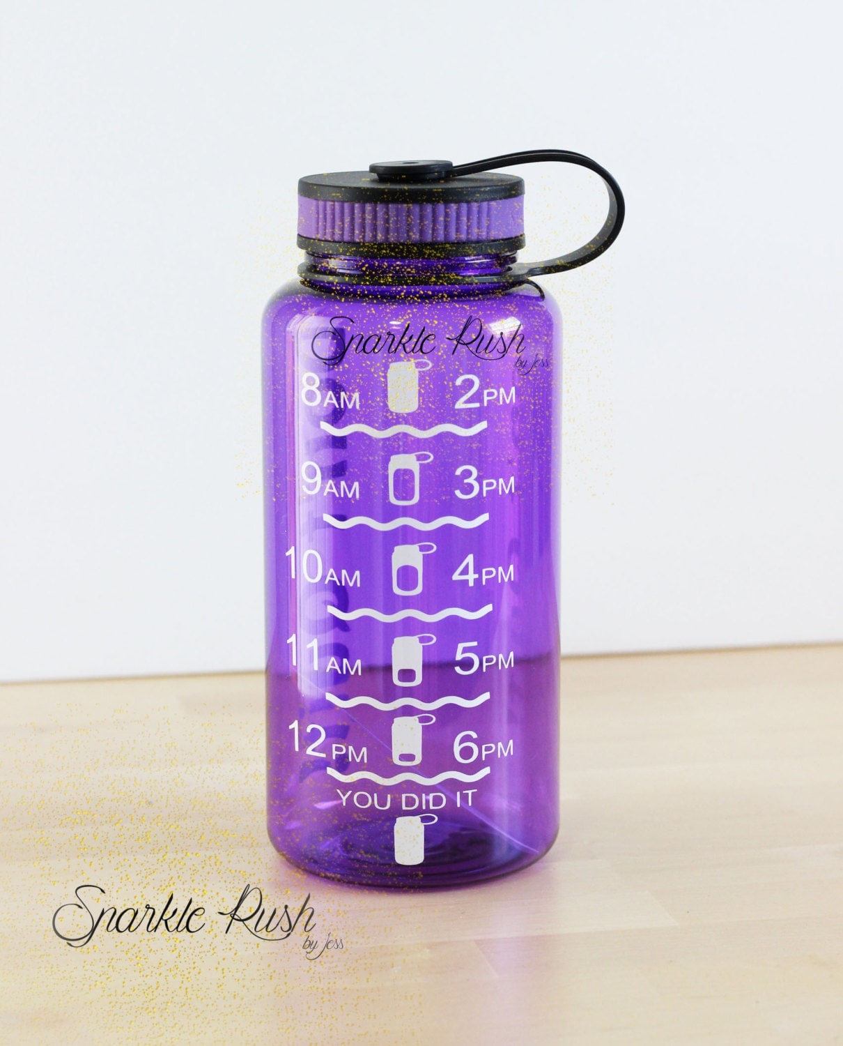 Personalized 34oz Water Intake Tracker Bottle/Water
