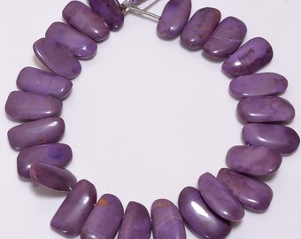 Lavnder Quartz/1 Strand 8 Inches/Size 10x18mmApprox/Wt200Ct/Shape Baloon