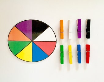 Color Wheel Matching Busy Bag Activity