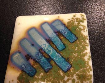 Fused glass coasters reaction