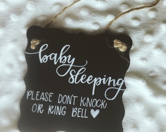 Baby Sleeping Chalkboard Sign