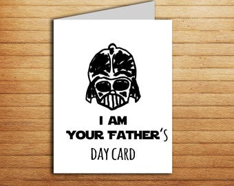 star wars fathers day card printable darth vader card for dad