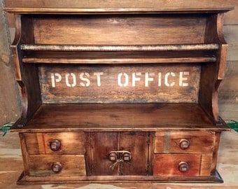 Display Cabinet Industrial Decor Steampunk Furniture Handmade Wooden Antiqued Cabinet Apothecary Drawers Curio Spice Cabinet Loft Decor Old