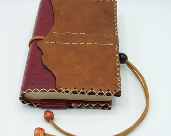Portefeuille (livre De Poche) En Cuir Bleu - Avec Poches Intérieures - Occasion