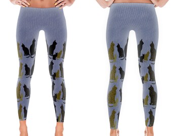 Cats art leggings from my art