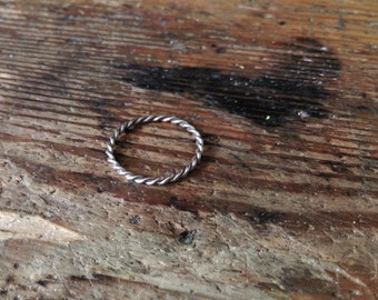 Twisted Silver Ring Vikings Celts Medieval