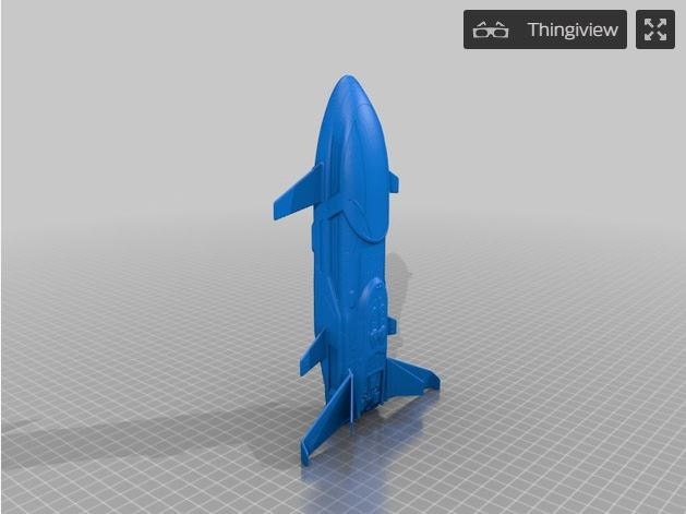 Beluga Liner Ship From Elite Dangerous 3D Printed