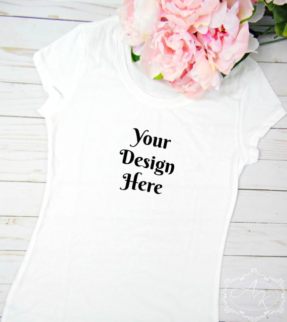 Download Blank Adult White T-shirt Mock Up, Styled Tee Stock Image, Blank t-shirt stock photos, Styled ...