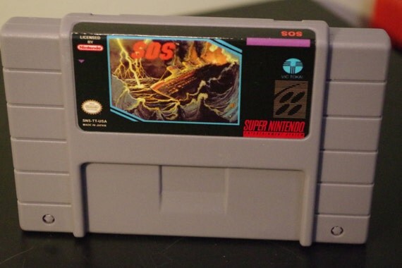 SOS Super Nintendo SNES 1994 Reproduction/NTSC