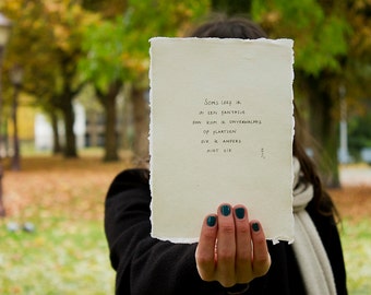 fantasy | poem on cotton paper